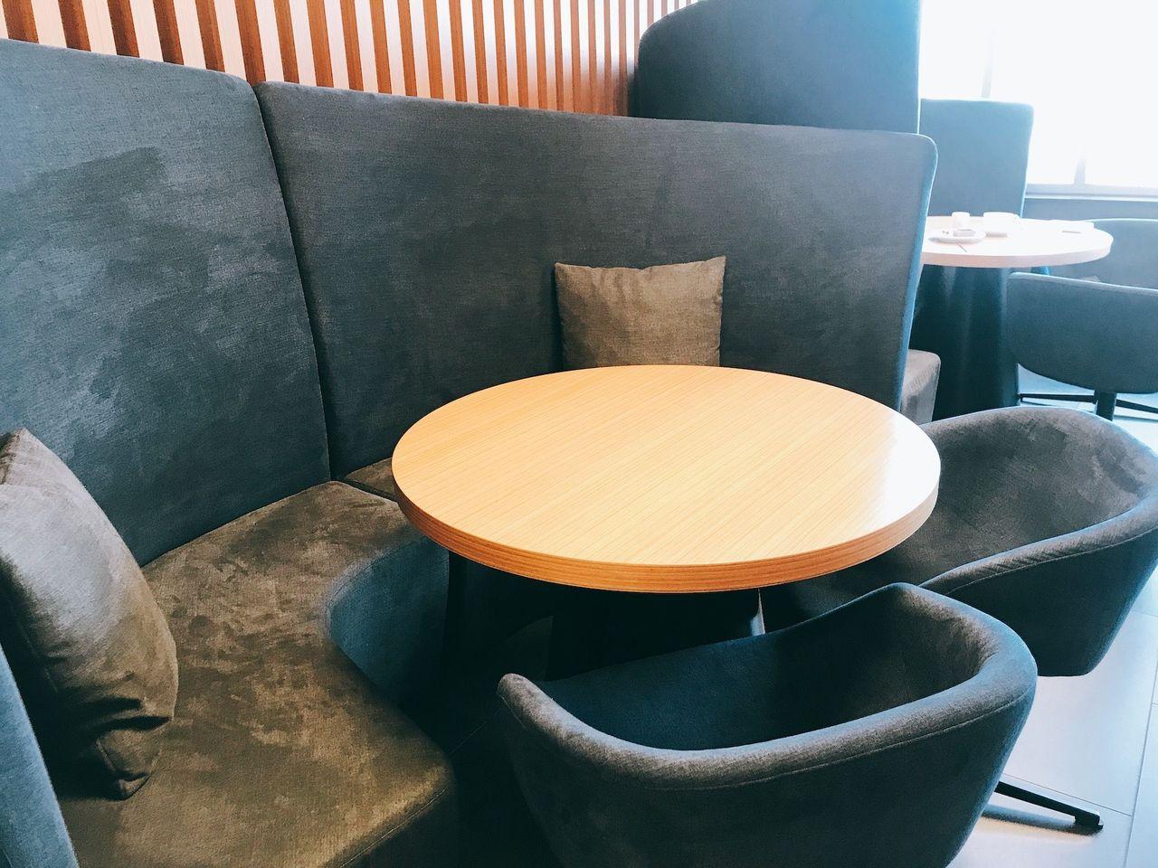 Elegant and comfortable private seating arrangement in the executive lounge at Dongdaemun Novotel Ambassador Hotel.